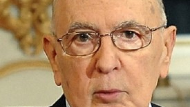 Il Capo dello Stato Giorgio Napolitano 