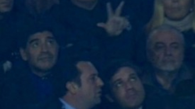 Maradona al San Paolo di Napoli