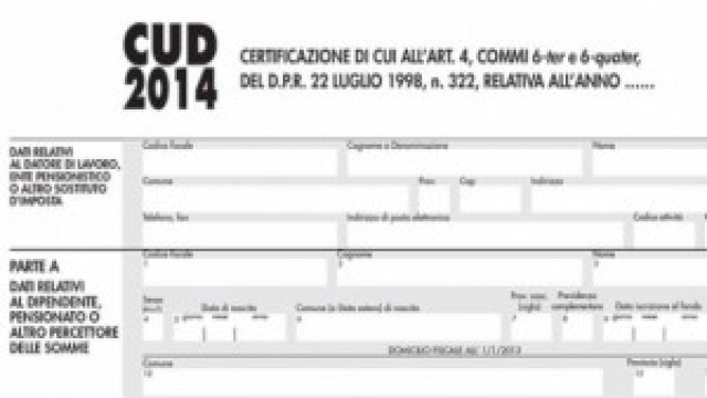 Modello CUD 2014: scadenza consegna