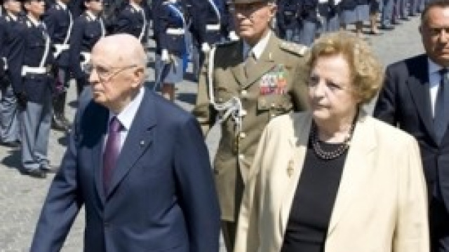 Presidente G. Napolitano e ministro A. Cancellieri