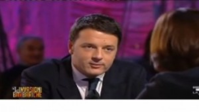 Matteo Renzi in un'intervista a La 7