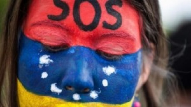 Manifestante venezuelana 