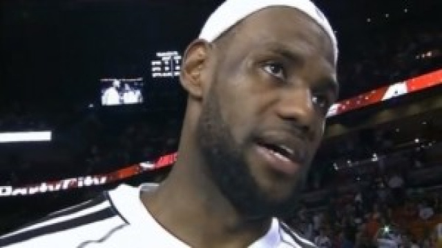 LeBron James intervistato da Wade