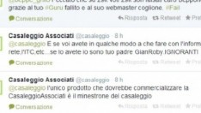 Account Twitter Casaleggio Associati violato