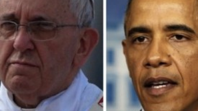 Barack Obama colpito da Papa Francesco