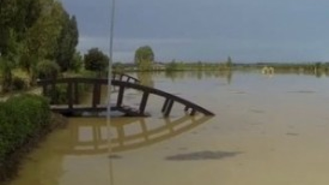 inondazione del fiume Bradano