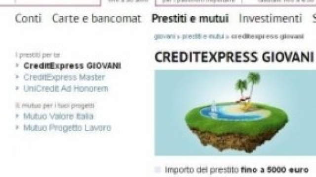 Prestiti per giovani Unicredit