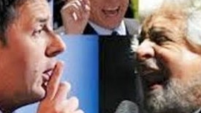 Renzi, Grillo e Berlusconi