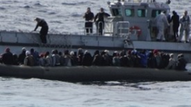 Una delle imbarcazioni soccorse il 6 febbraio