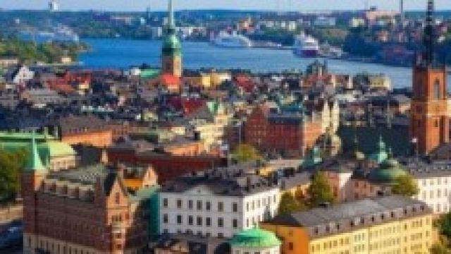 Visuale dall'alto di Umea 