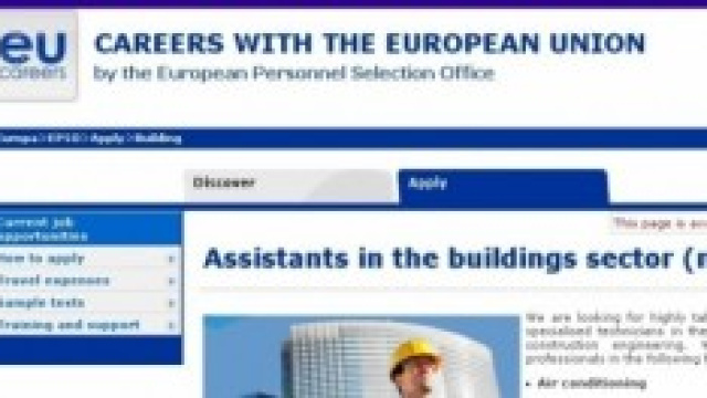 Ue cerca tecnici specializzati settore edilizio
