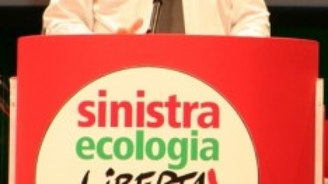 Vendola, leader di Sinistra Ecologia e Libert&agrave;