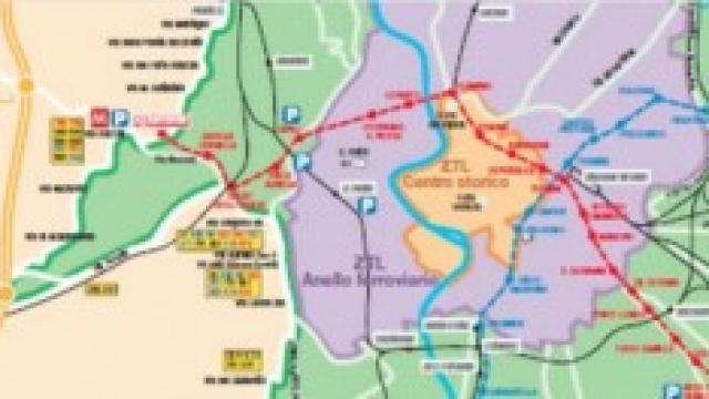 Blocco del traffico a Roma