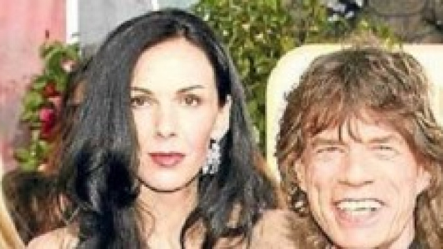 M'Wren Scott con il compagno Mick Jagger
