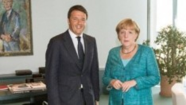 Il premier Renzi e la Cancelliera Merkel