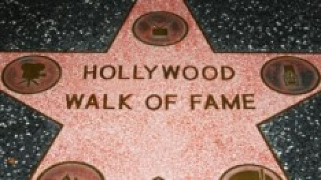 La famosa Walk of Fame di Hollywood