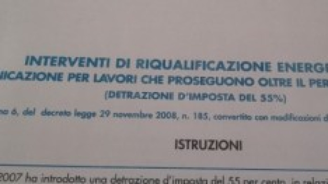 Ecobonus: scade il 31 marzo il modello IRE