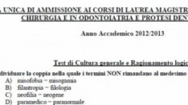 Test di Medicina, tutte le info