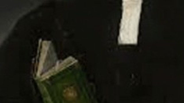 Giorgione: particolare del quadro, un libro verde 