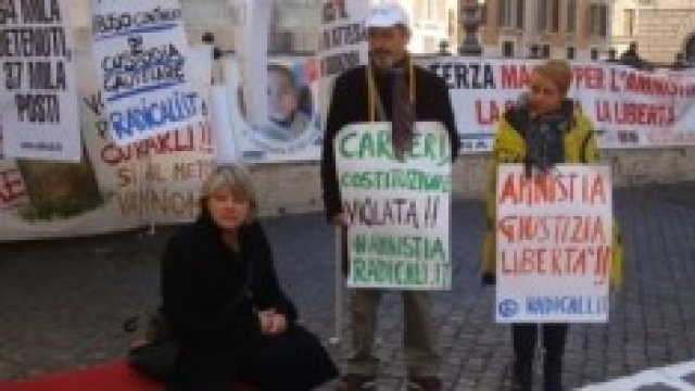 Amnistia e indulto, protesta Radicali 
