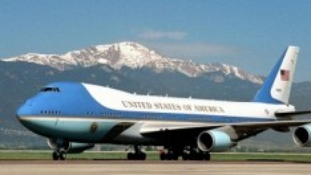 L'Air force one del Presidente degli Stati Uniti. 