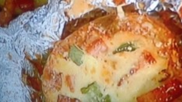 Patate al cartoccio alla carbonara