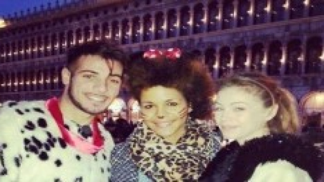 Aldo e Alessia al Carnevale di Venezia 2014.