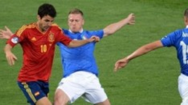Calcio, amichevole Spagna Italia