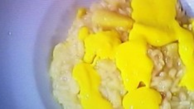 Risotto con asparagi di cantello e zabaione