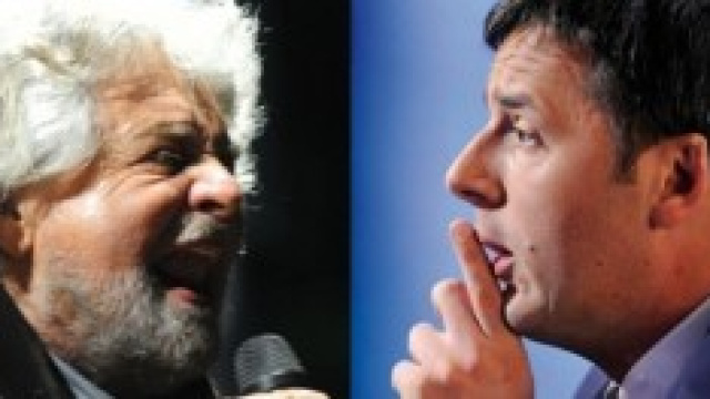 Beppe Grillo e M5S contro Matteo Renzi e Jobs Act