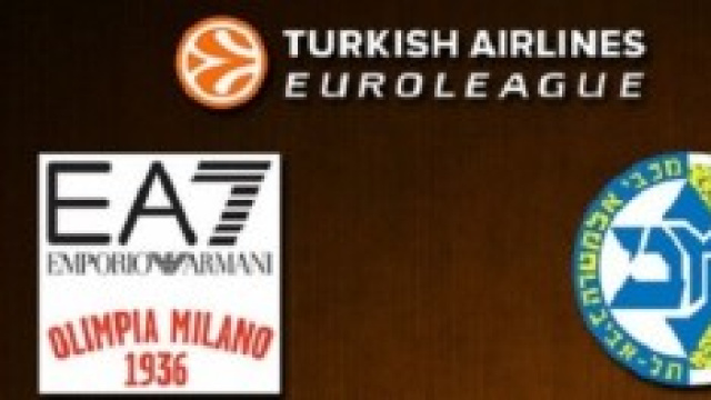Armani Milano - Maccabi Tel Aviv, gara 1 Eurolega