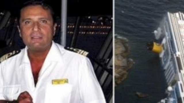 Il capitano Schettino e la nave Costa Concordia