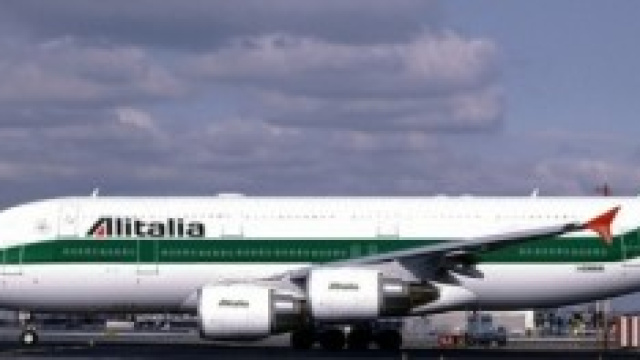 Un aereo della compagnia Alitalia