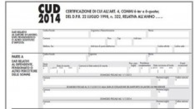 CUD pensionati 2014 in Posta o all'INPS