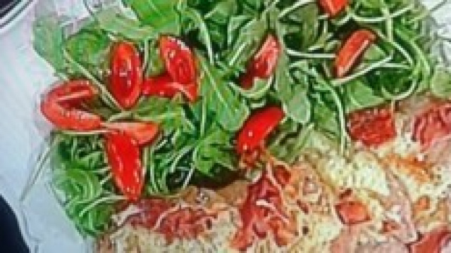 Scaloppine speck rucola e formaggio