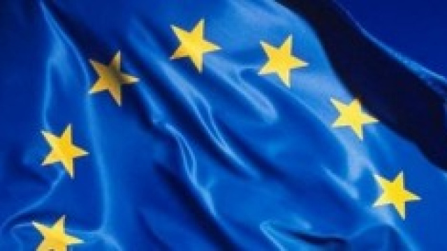 dettaglio della bandiera europea