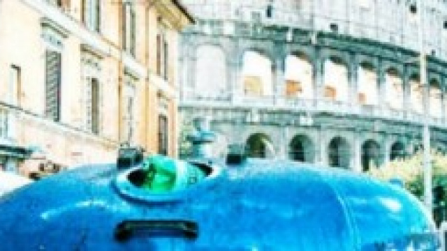Un bidone vicino al Colosseo
