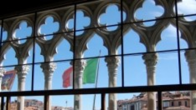 Vista sul Canal Grande, aula Baratto, C&agrave; Foscari.