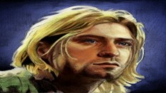 Un ritratto del frontman dei Nirvana Kurt Cobain