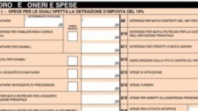 Modello 730 editabile online