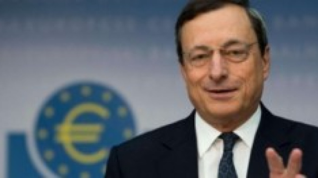 Mario Draghi della BCE, la banca centrale europea.