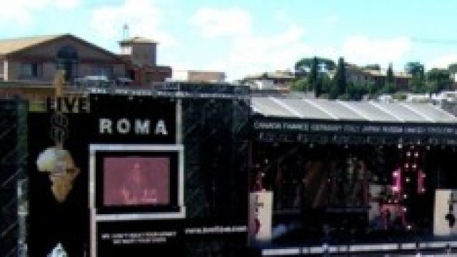 Palco di Roma del "Live 8", nel 2005