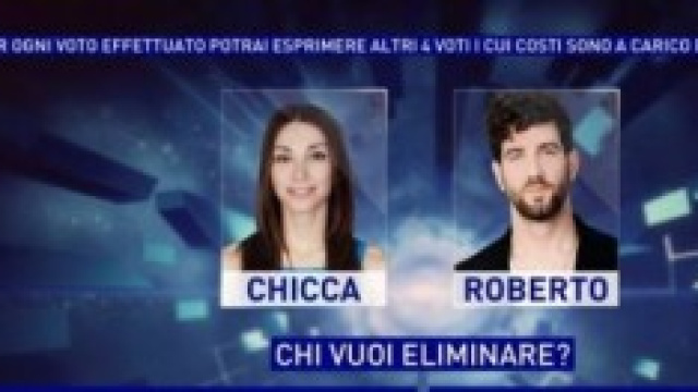 GF13: chi uscir&agrave; tra Roberto e Chicca?
