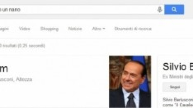 quanto &egrave; alto un nano? Silvio Berlusconi 1,65