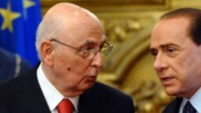 Giorgio Napolitano e Silvio Berlusconi