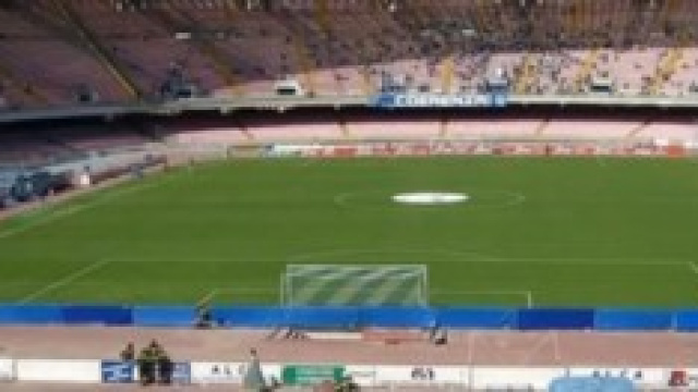 Il terreno di gioco del San Paolo di Napoli