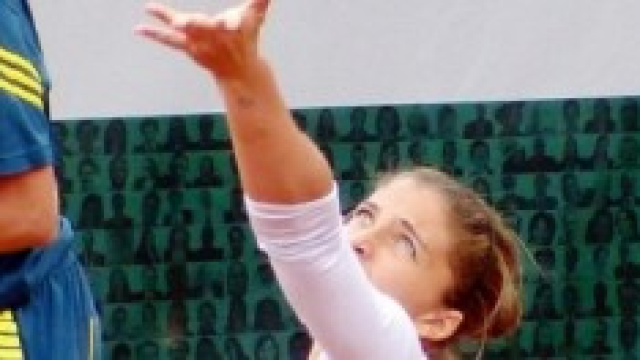Sara Errani pronta per la battuta