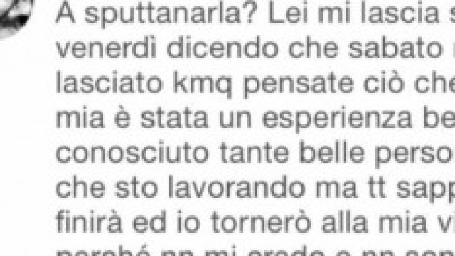 Parole di Tommaso Scala su instagram