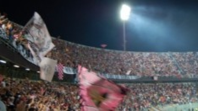 La tifoseria del Palermo in festa. 