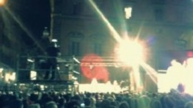  Santissima Annunziata, comizio Beppe Grillo.